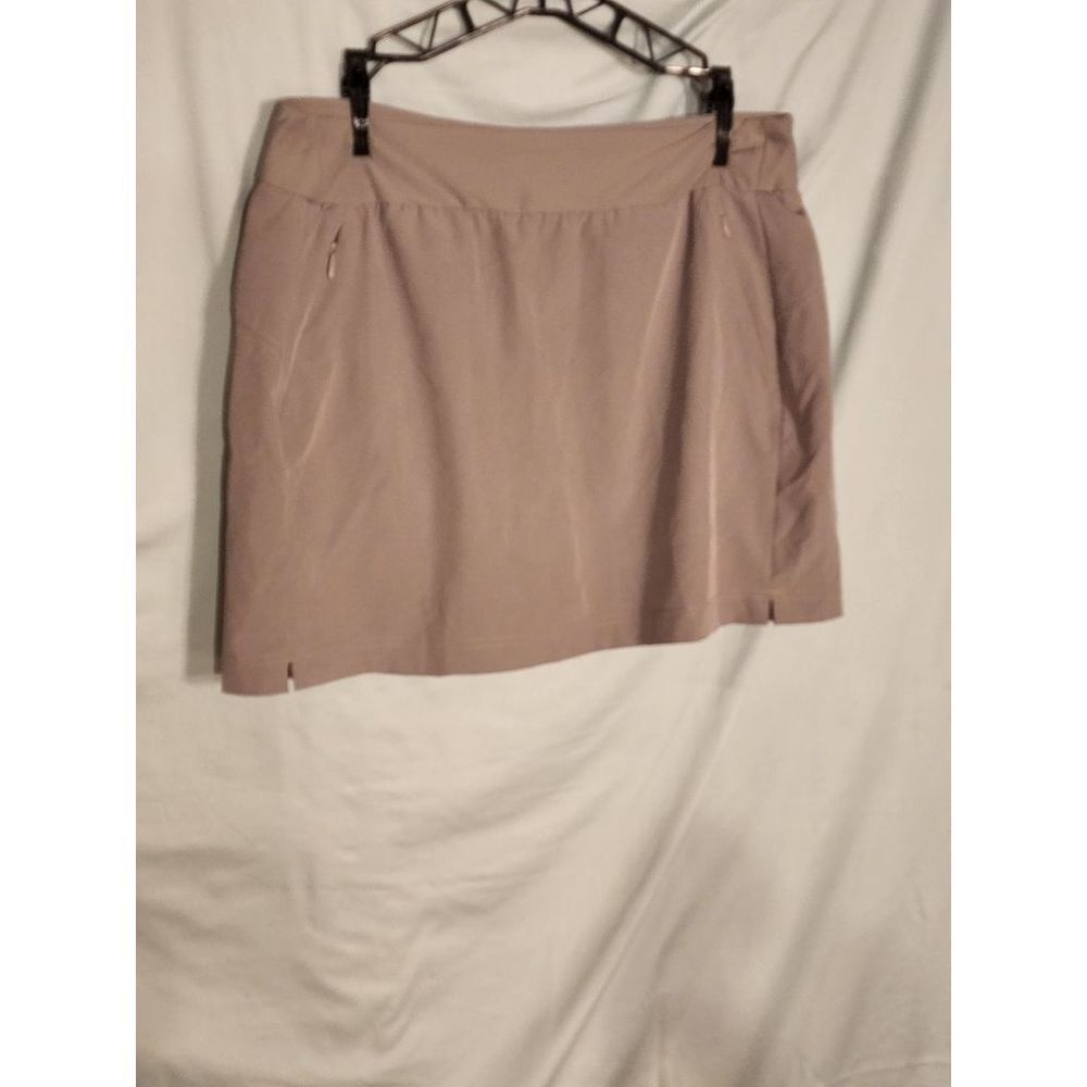 RBX Activewear Skort Gray w Attached Bike Shorts Size Large